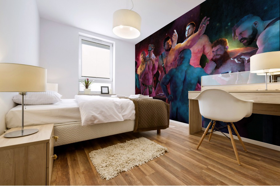 The Denial of Pup Mural print