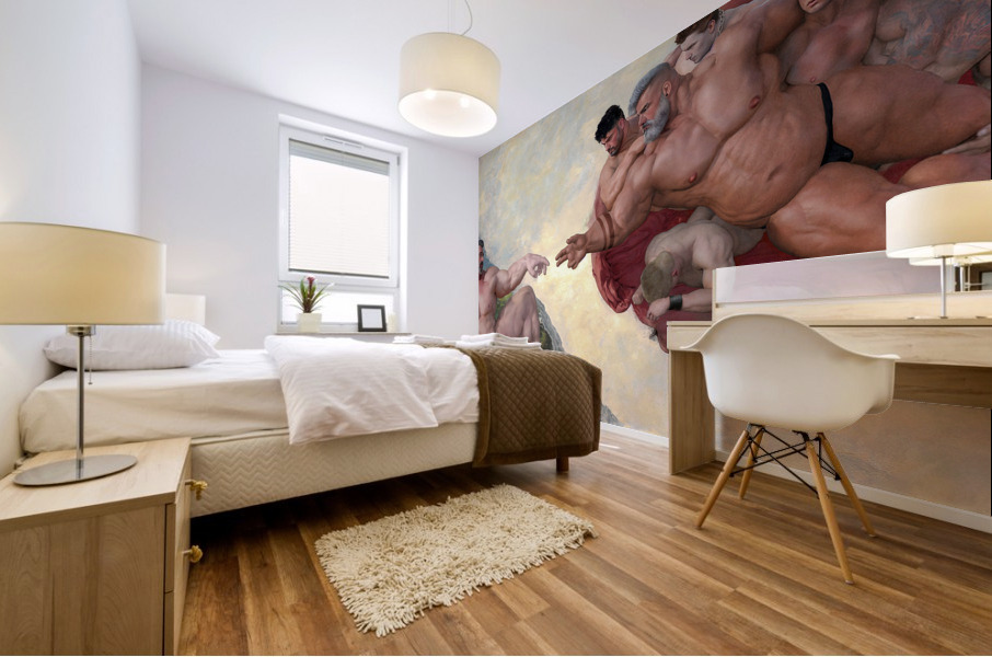 The Corruption of Adam Mural print