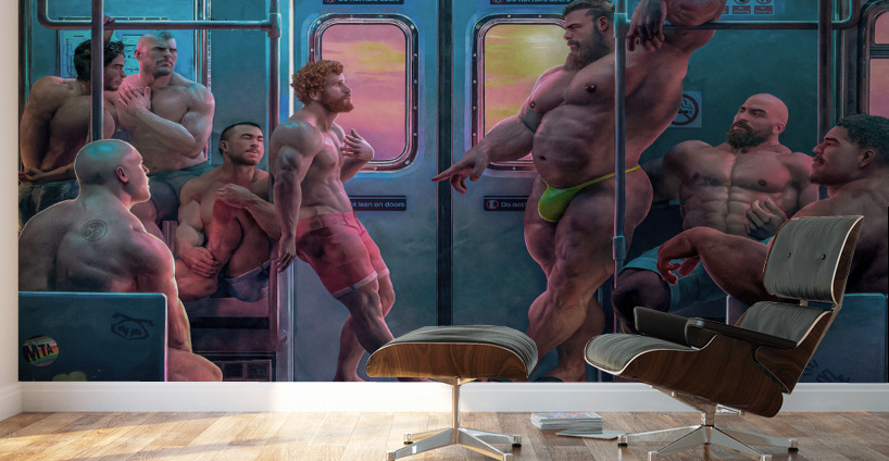 The Temptation of Everett Wall Murals