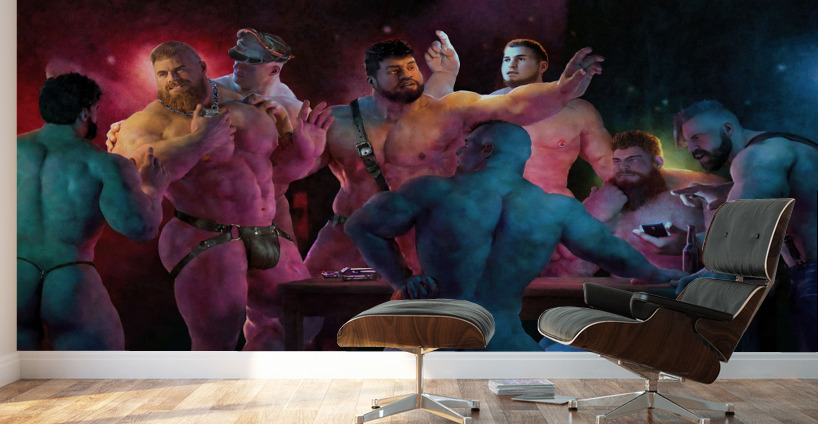 The Denial of Pup Wall Murals