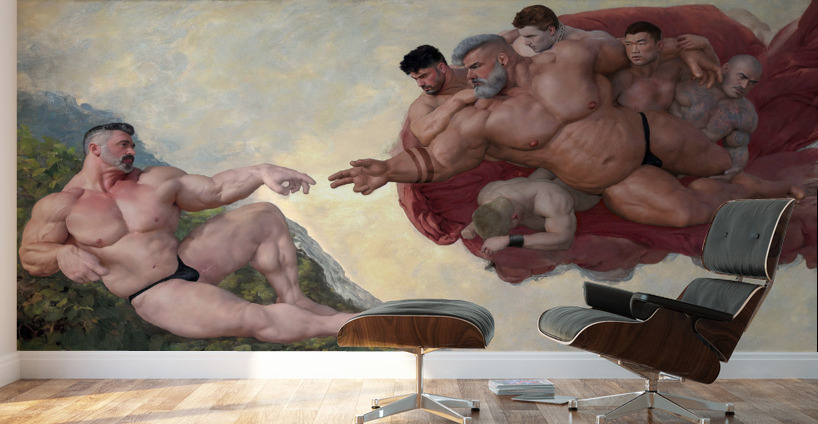 The Corruption of Adam Wall Murals